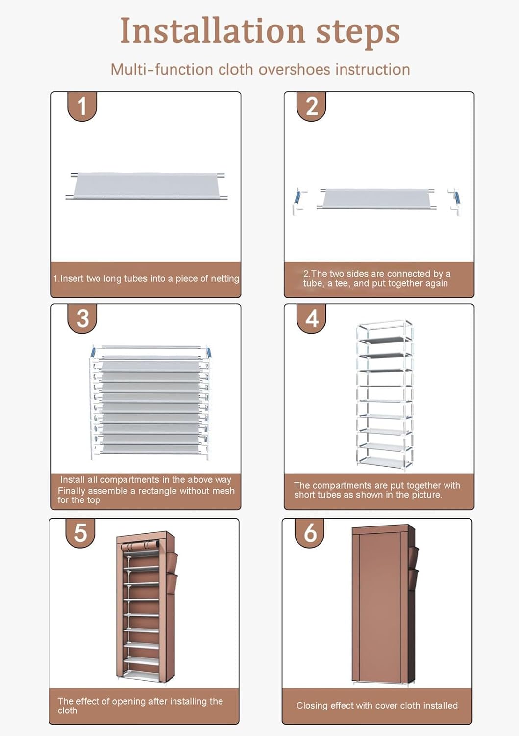 Miniatura 9 de Zapatero Organizador de 10 niveles