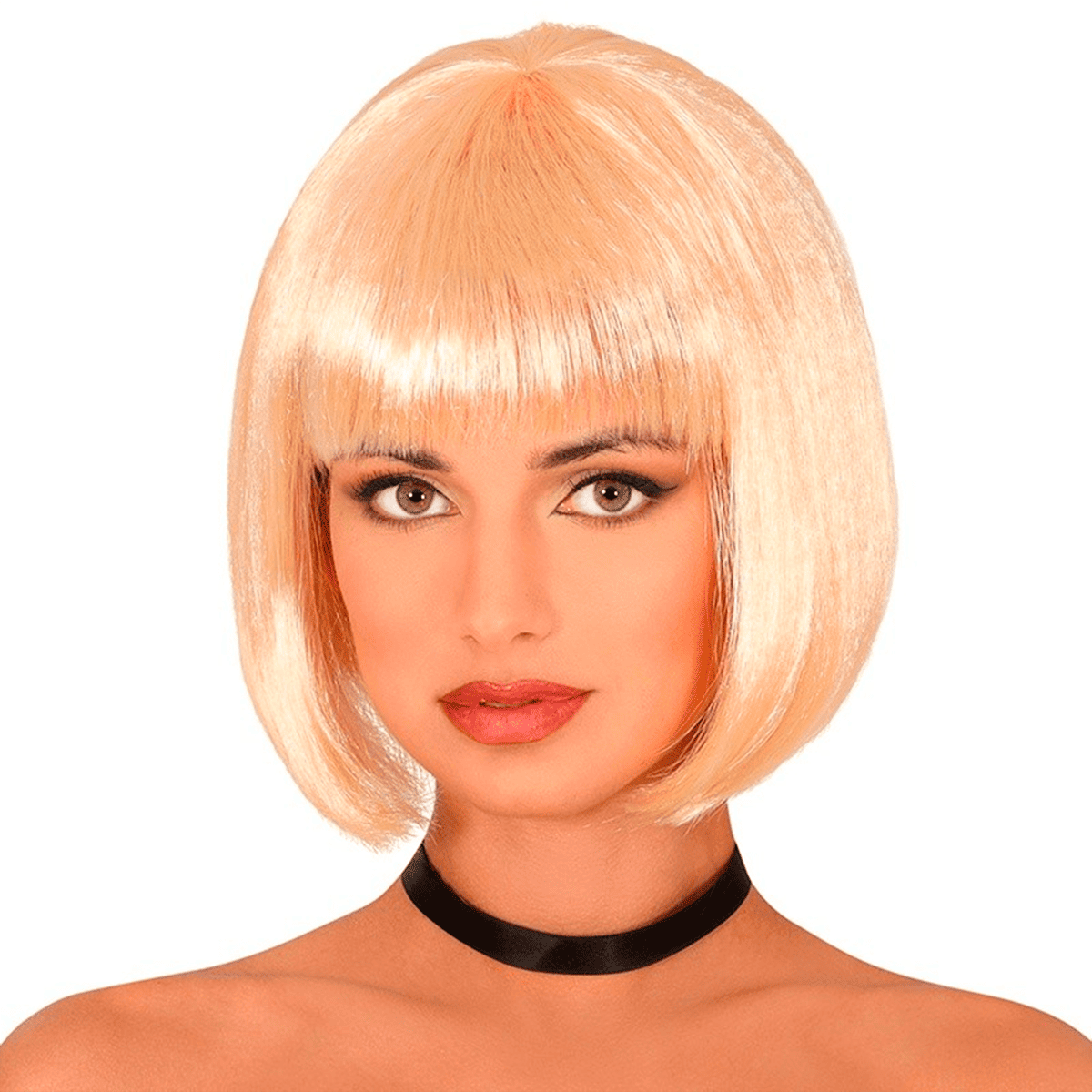 Miniatura 12 de Peluca Corta Con Flequillo KL1027-40 - Color: Fucsia