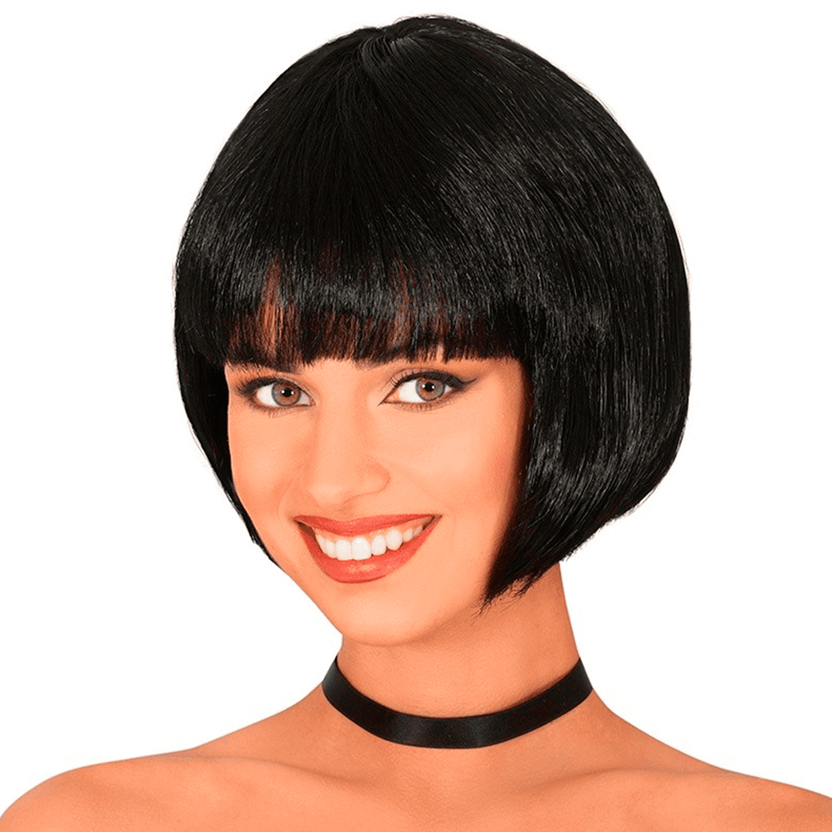 Miniatura 13 de Peluca Corta Con Flequillo KL1027-40 - Color: Fucsia