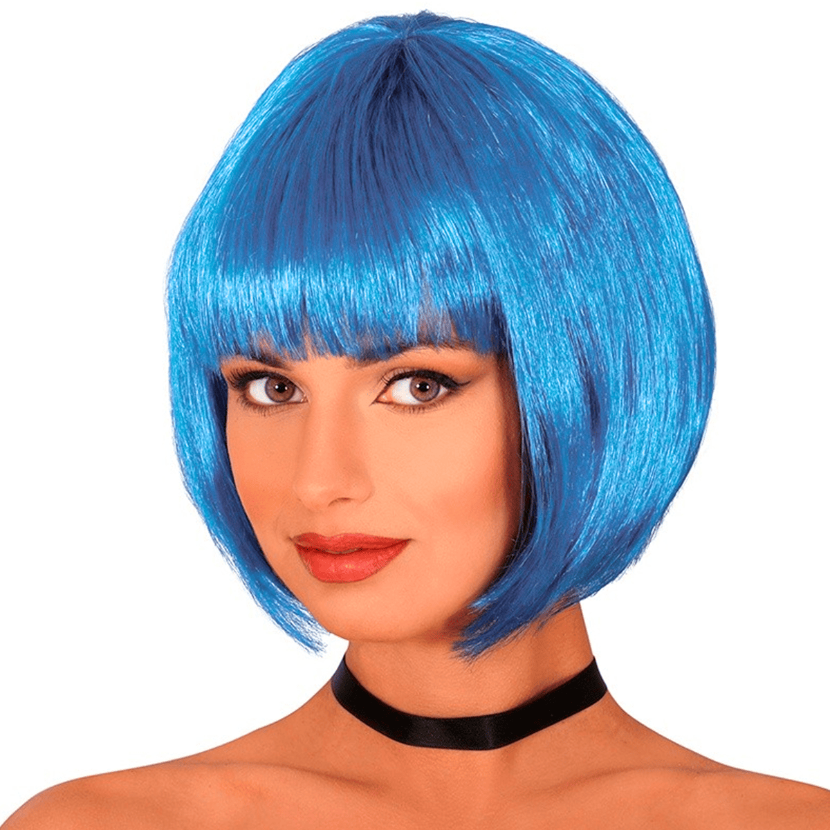 Miniatura 4 de Peluca Corta Con Flequillo KL1027-40 - Color: Fucsia