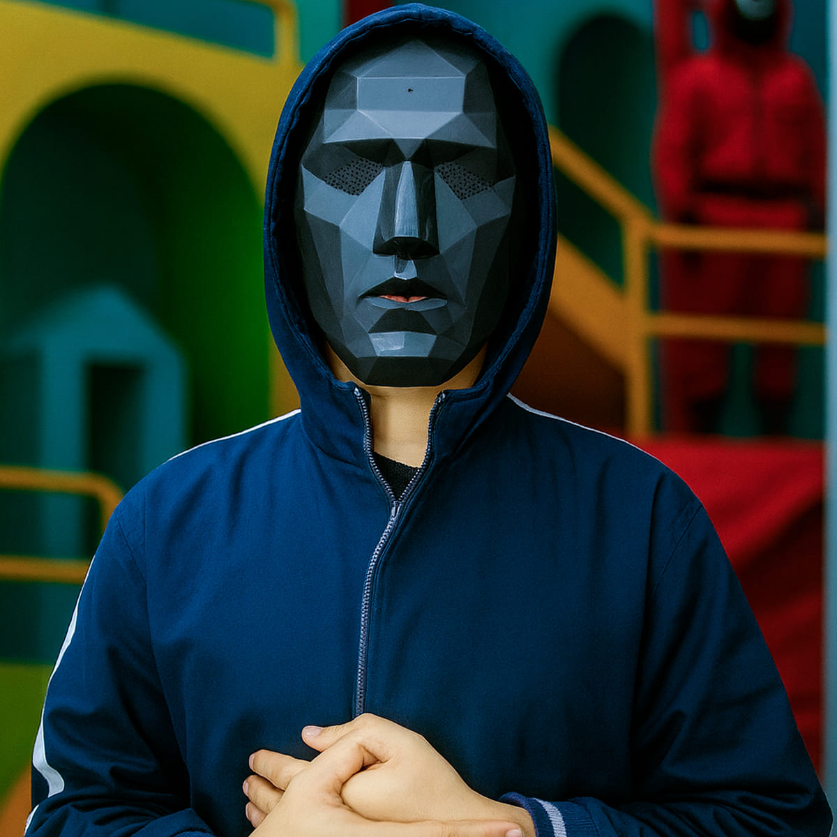 Miniatura 3 de Máscara Líder Squid Game Disfraz AT287-L