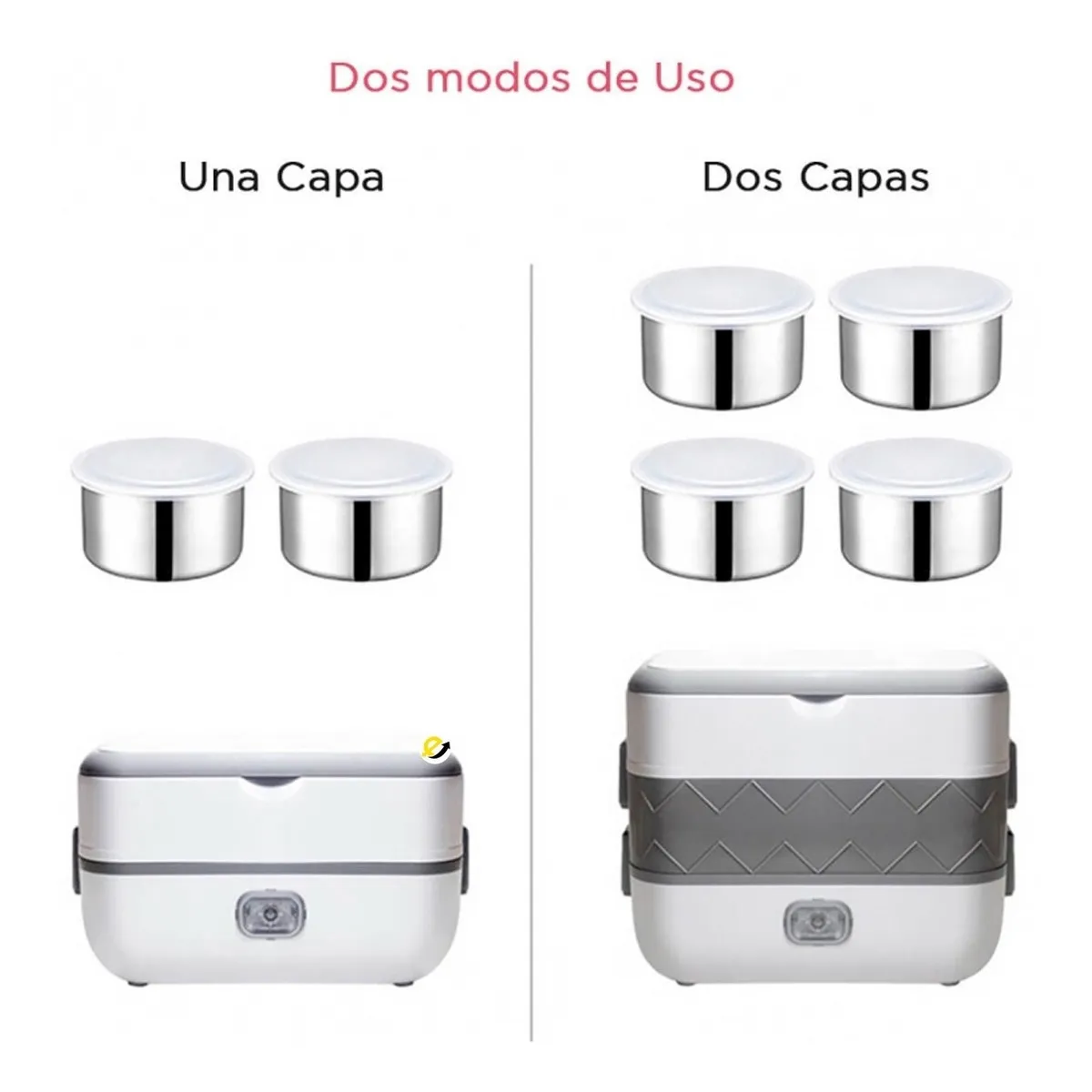 Miniatura 5 de PORTA COMIDA ELECTRICO 4 PIEZAS