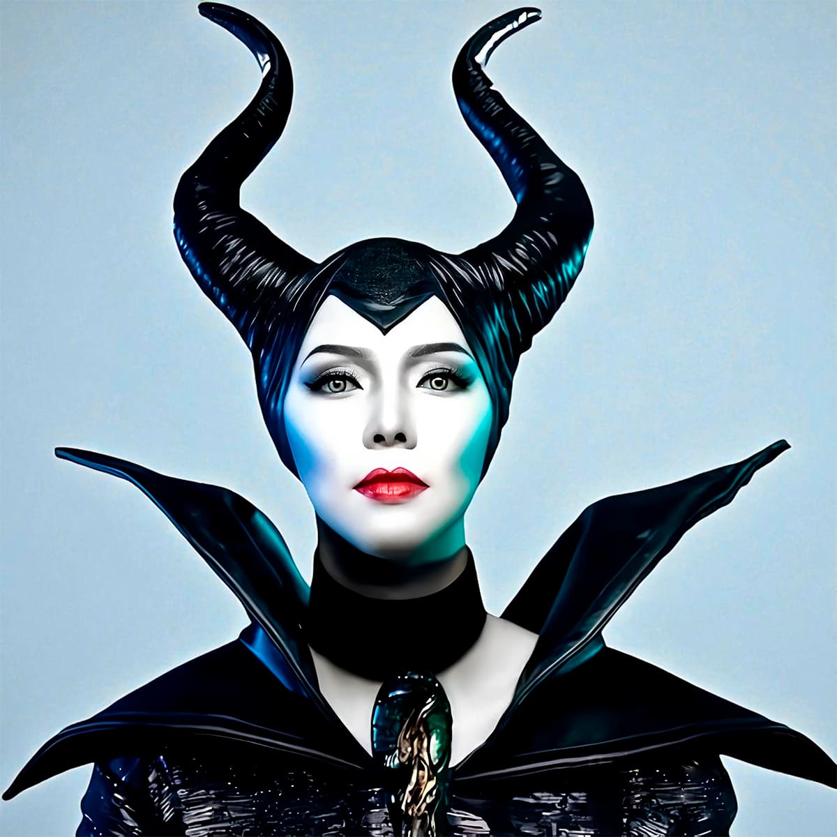 Miniatura 5 de Cuernos Latex Disfraz Malefica OF-1450