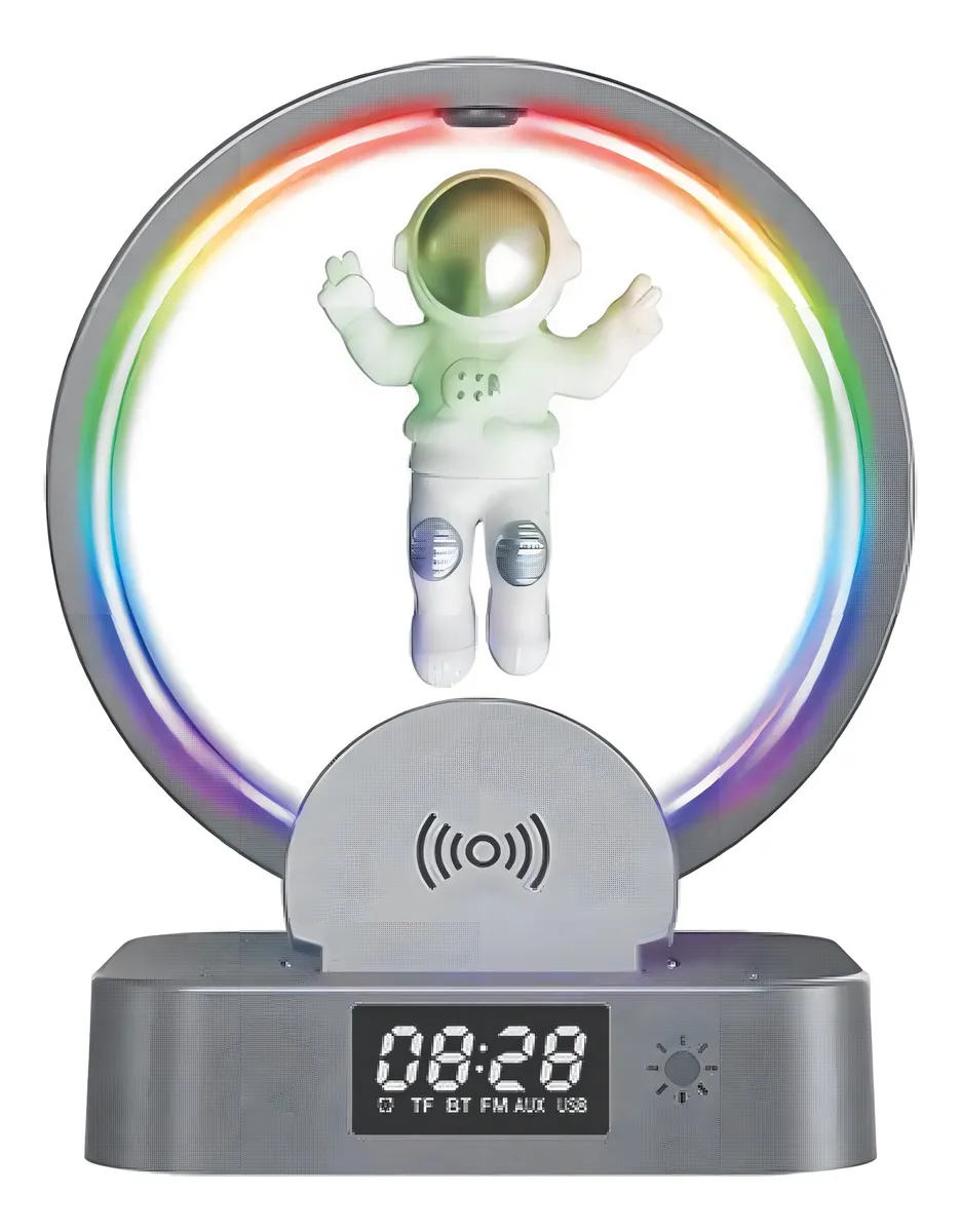 LAMPARA RELOJ ASTRONAUTA EN LA LUNA LED