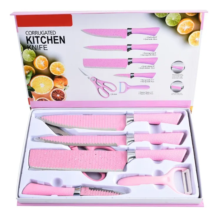 SET JUEGO DE CUCHILLOS 6 PIEZAS