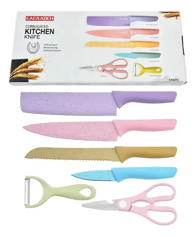 SET JUEGO DE CUCHILLOS 6 PIEZAS