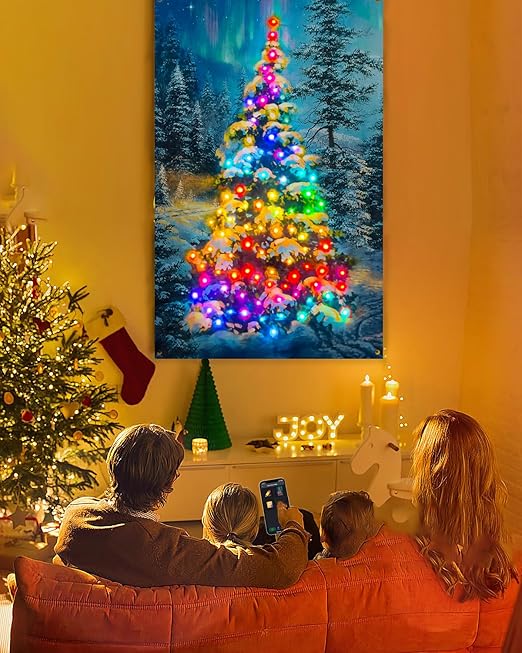 Miniatura 3 de Tapiz de Pared Navideño LED Inteligente