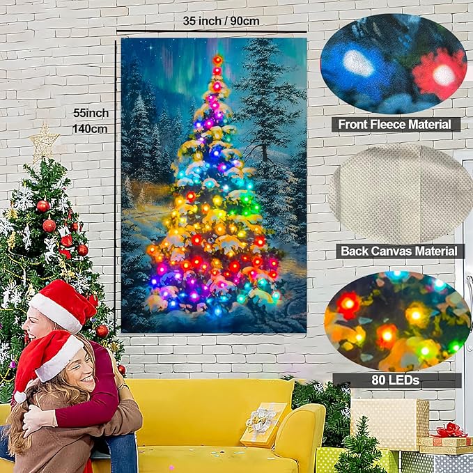 Miniatura 2 de Tapiz de Pared Navideño LED Inteligente