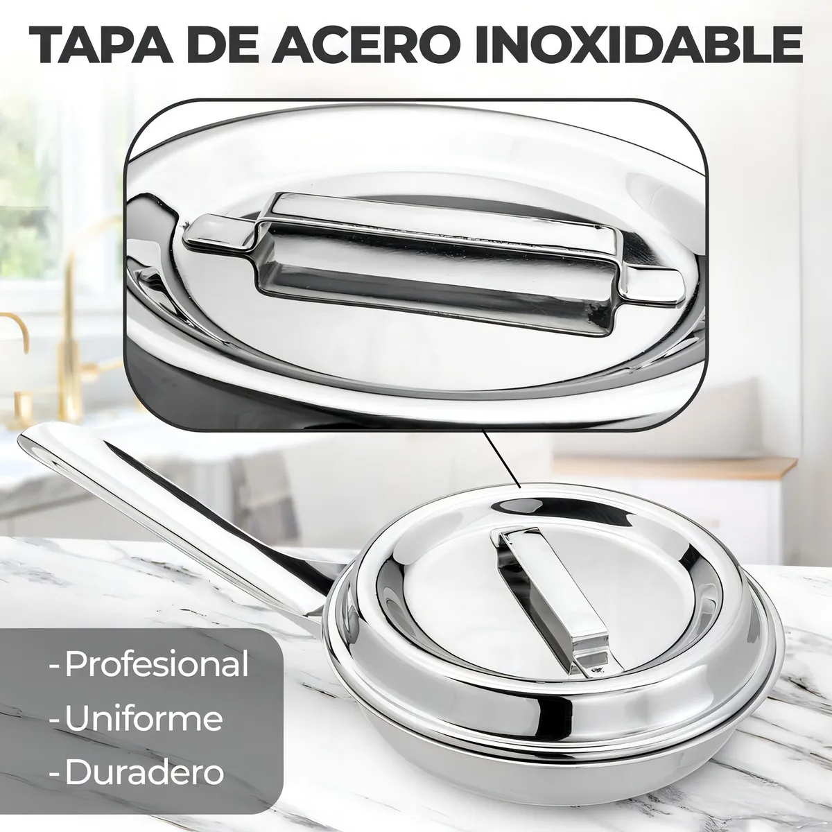 Miniatura 2 de SARTEN EN ACERO GOURMET