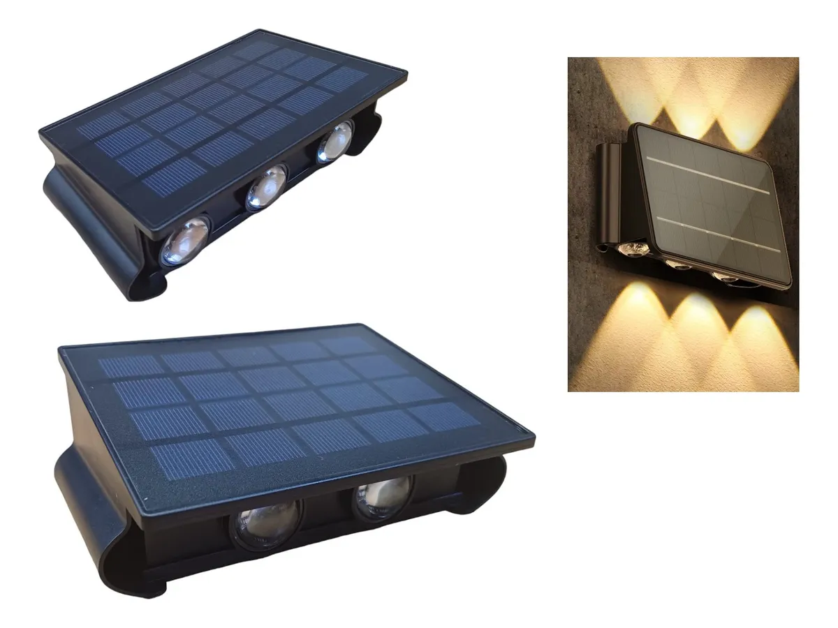 Miniatura 3 de Lámara Solar Exterior De Pared 50w 5 Led