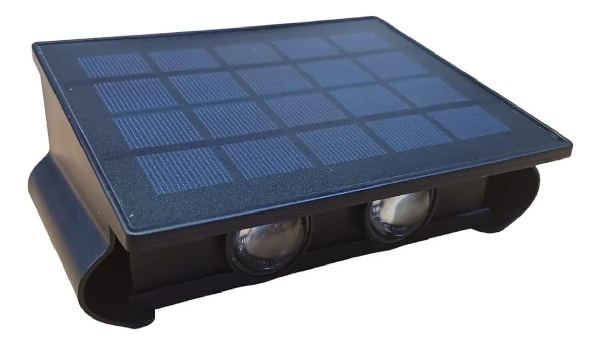 Lámara Solar Exterior De Pared 50w 5 Led