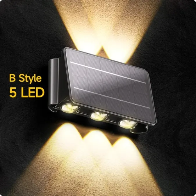 Miniatura 2 de Lámara Solar Exterior De Pared 50w 5 Led