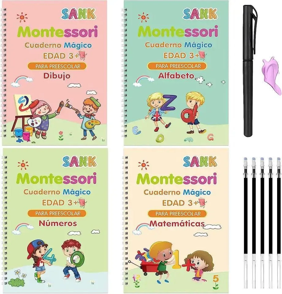 Libros De Caligrafía Montessori X 4 Para