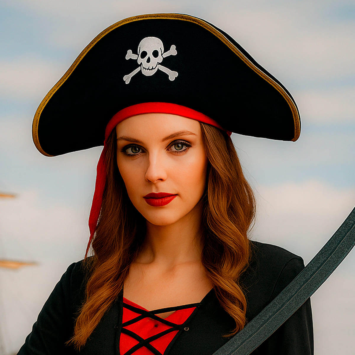 Miniatura 5 de Sombrero Pirata Disfraz KL1027-5354 - Tamaño: Niño