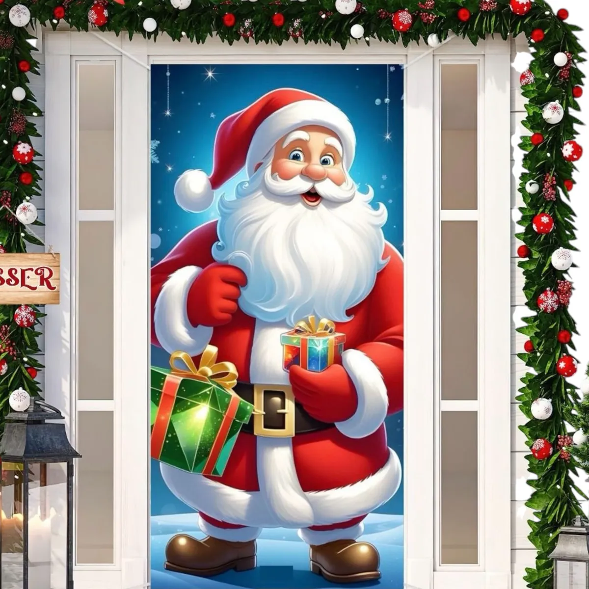 Miniatura 8 de CUBRE PUERTA  DECORATIVA NAVIDEÑA