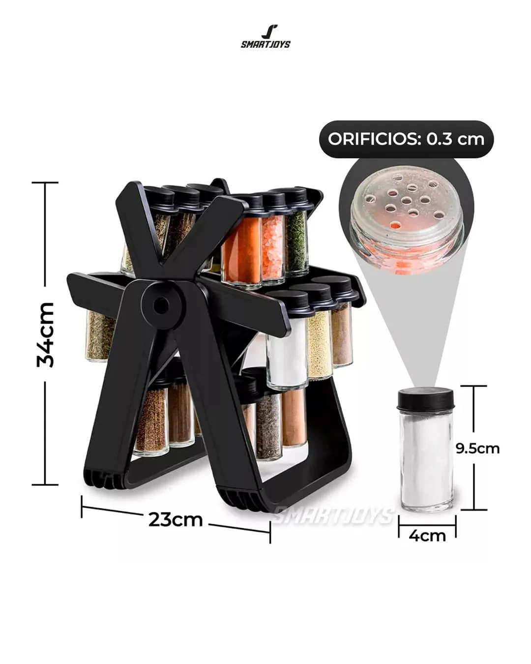 Miniatura 2 de Condimentero Giratorio Especias 18P