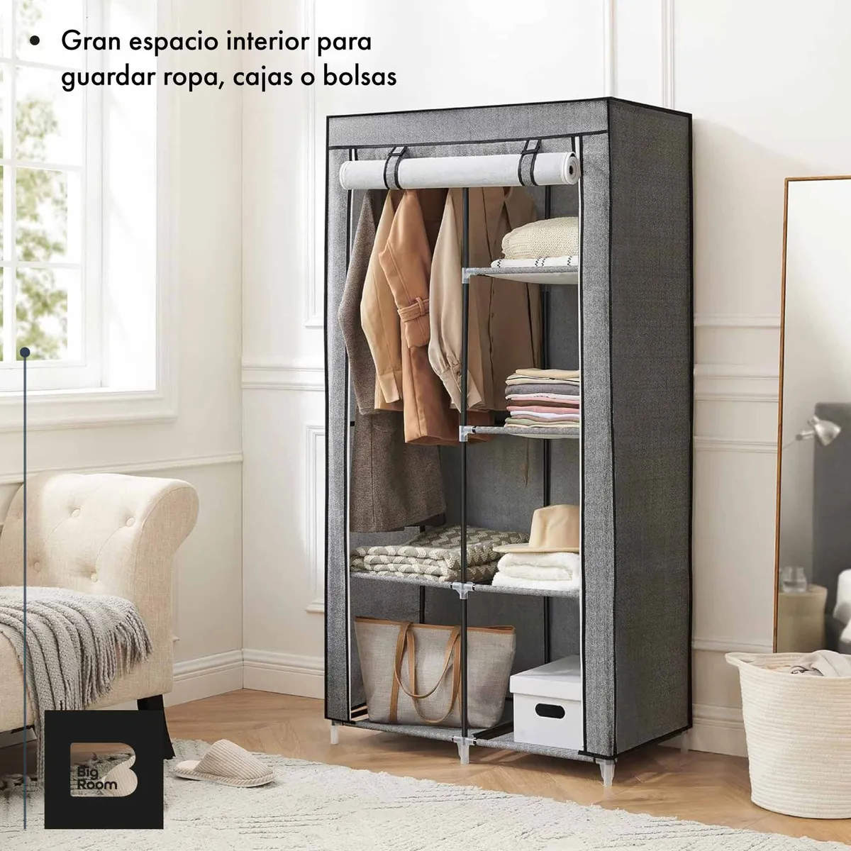 Closet Armario de Tela 1 Sección