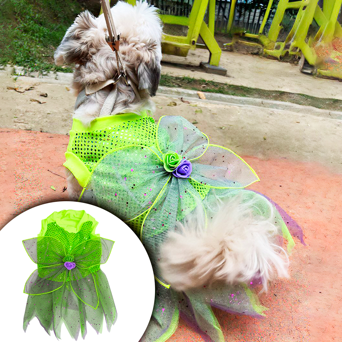 Disfraz Para Mascotas Hada Verde DMHV-01