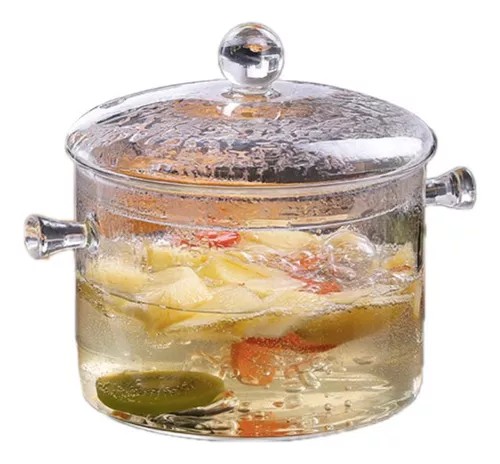 Miniatura 10 de Olla de Vidrio Resistente Calor 1.9L