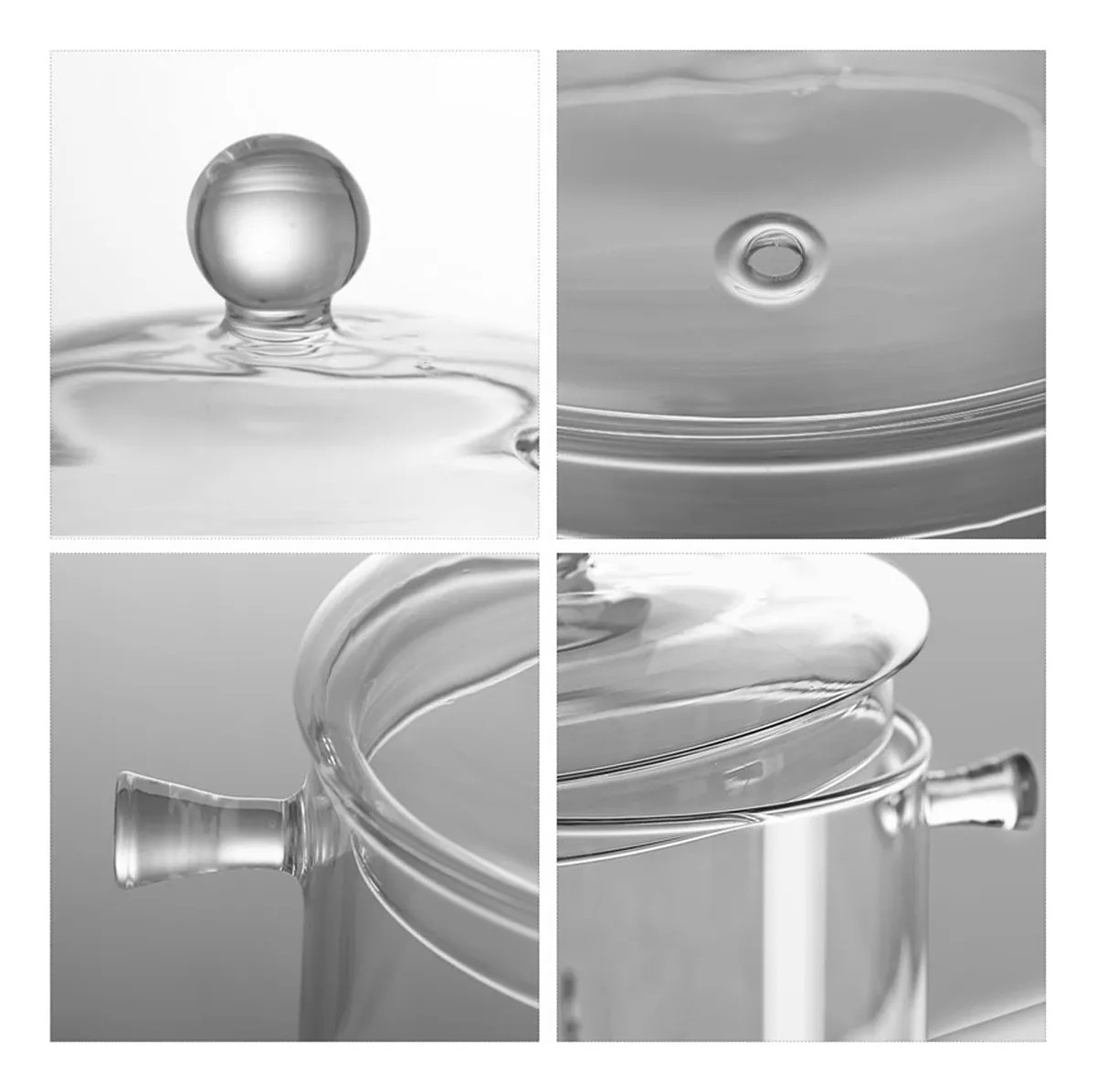 Miniatura 6 de Olla de Vidrio Resistente Calor 1.9L