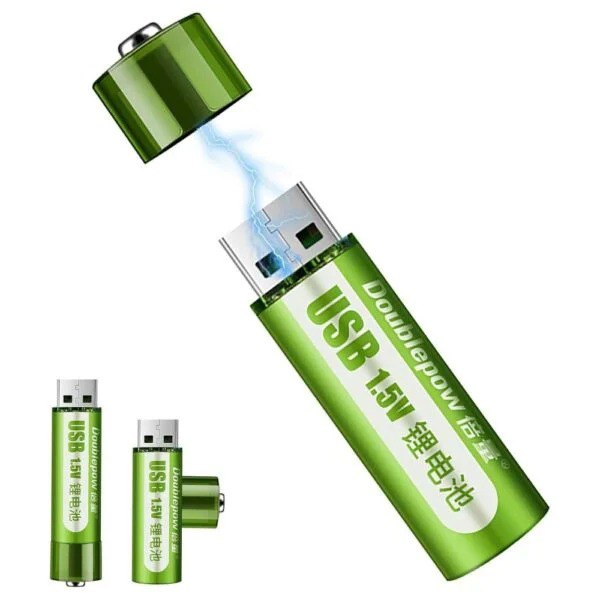 Miniatura 2 de Pila Baterias Recargables Usb AA X4 Unid