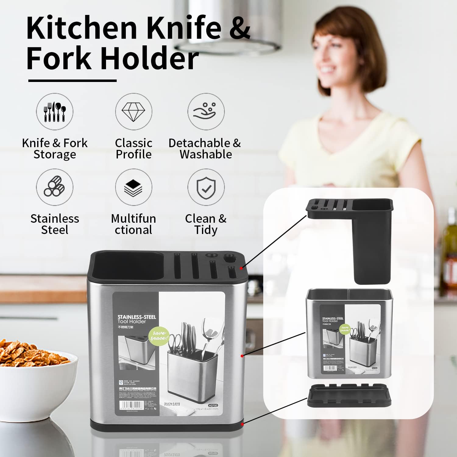 Miniatura 5 de Organizador De Cubiertos Grande