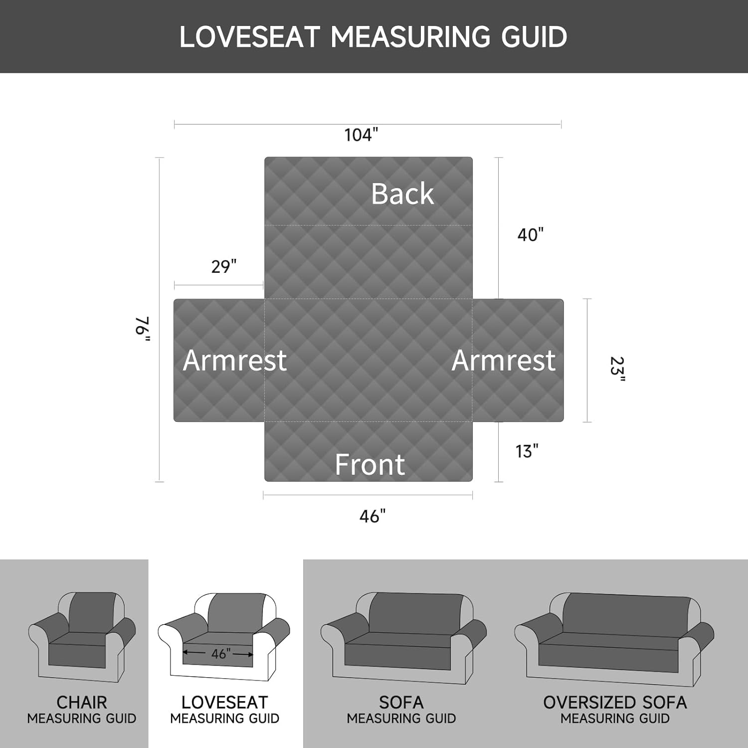 Miniatura 8 de Protector Forro Sofa 2 Puestos