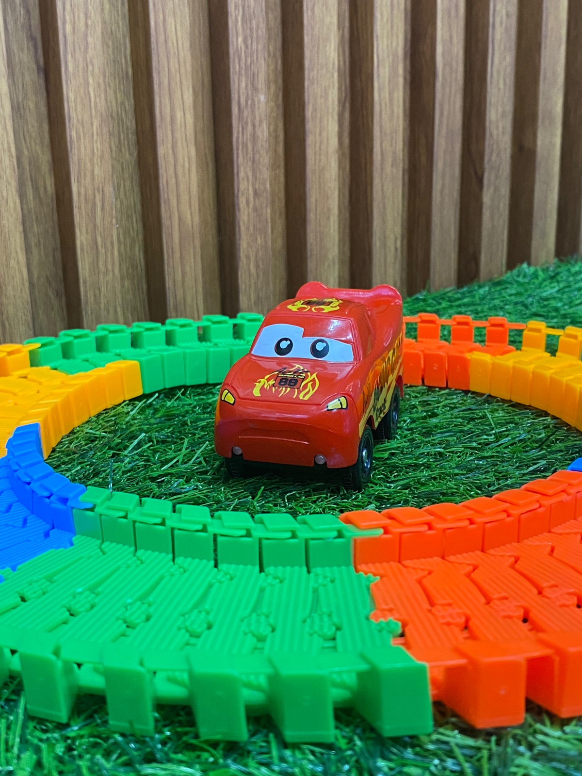 Miniatura 3 de Pista Neon De 28 cm Con Carro