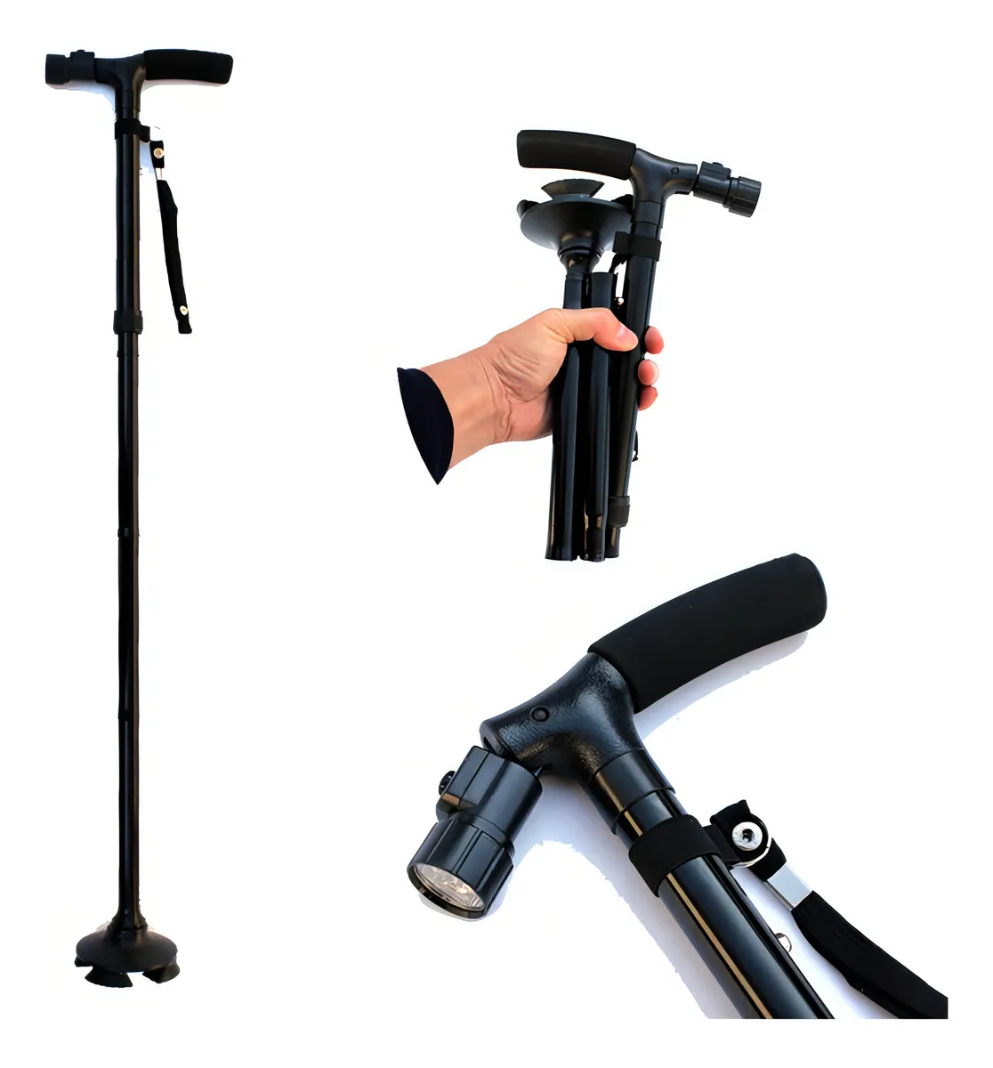 BASTON DE APOYO PLEGABLE