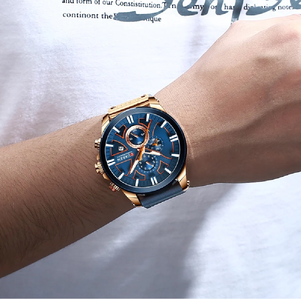 Reloj Curren 8346 Deportivo crzo crra NU NEGRO