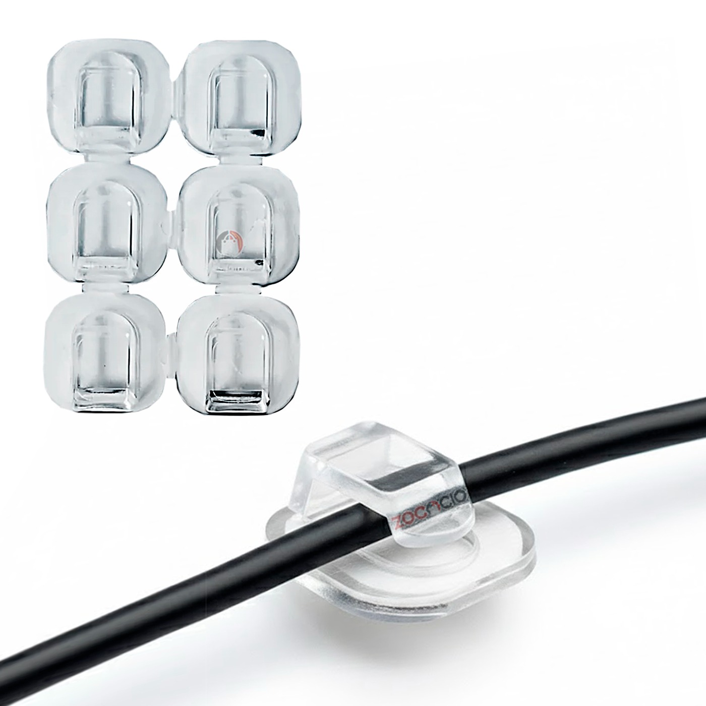 Miniatura 3 de Ganchos Para Cables Clips Autoadhesivos