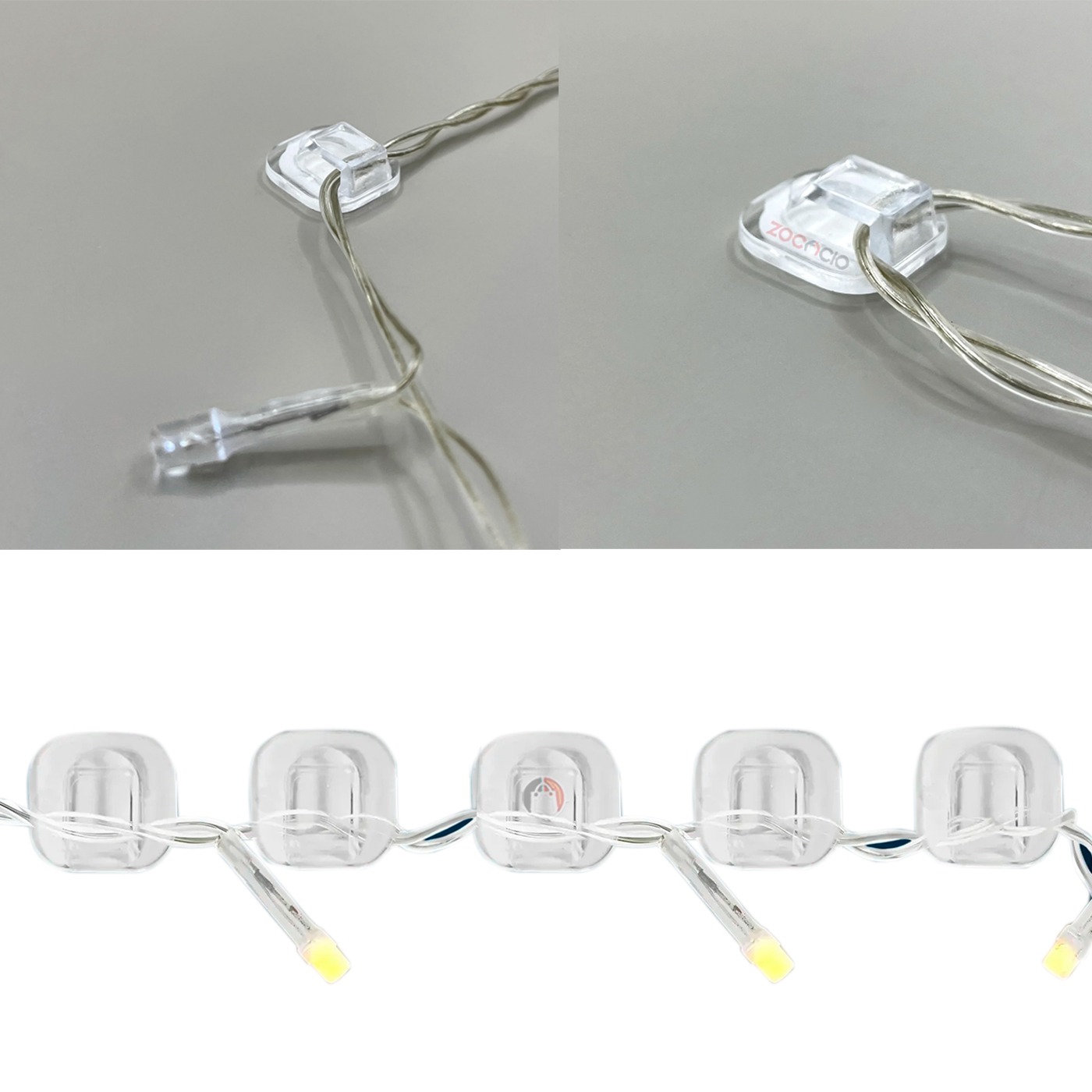 Miniatura 4 de Ganchos Para Cables Clips Autoadhesivos
