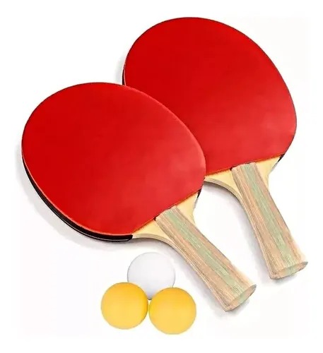 Miniatura 3 de Set Raquetas Ping Pong + 3 Bolas