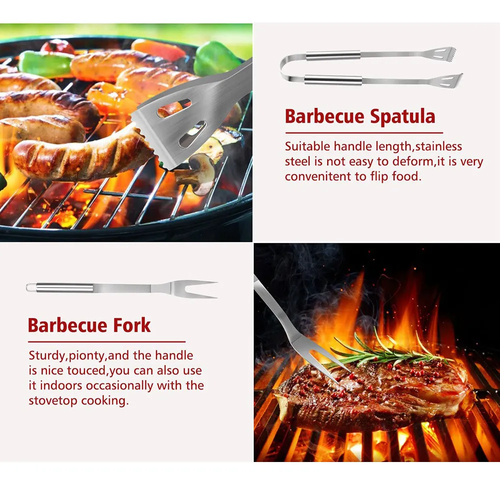 SET X6 UTENSILIOS PARRILLERO