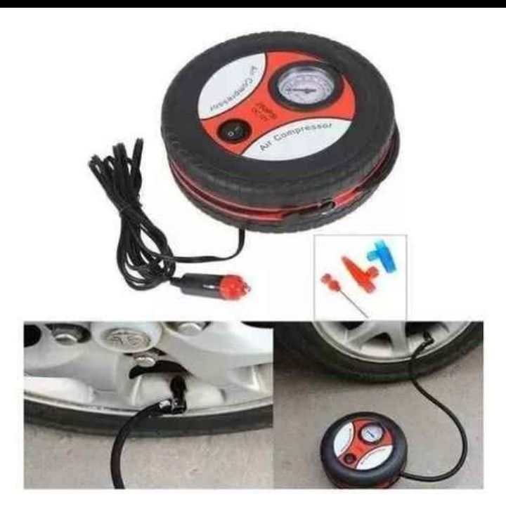 Miniatura 5 de Mini compresor auto Rojo 💯💯💯
