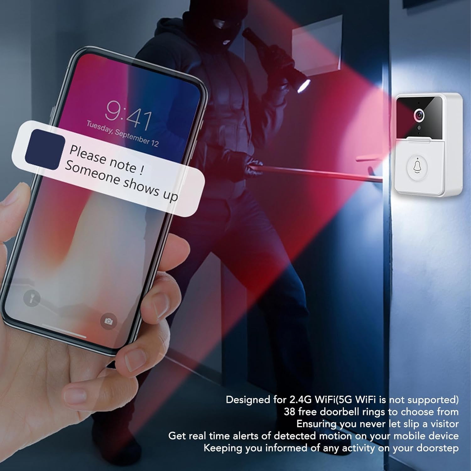 Miniatura 3 de Timbre Inteligente Inalámbrico WiFi