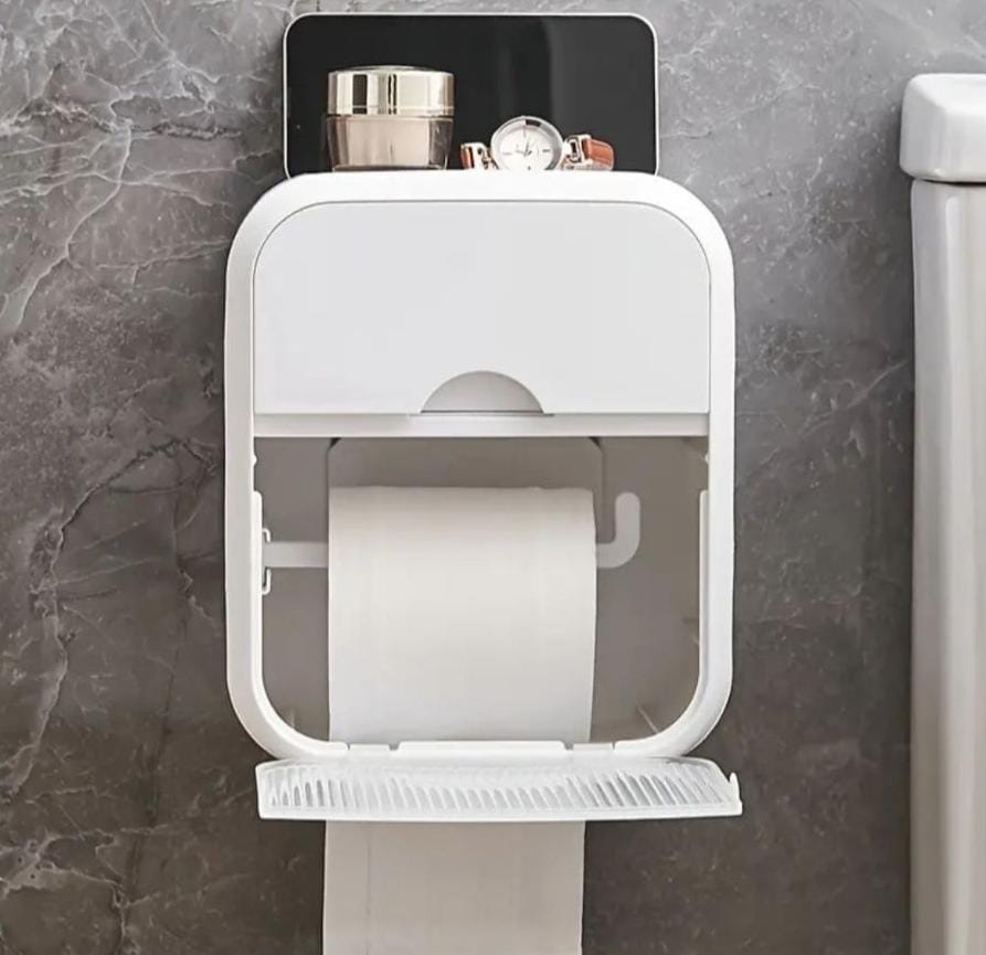 Soporte papel higienico sin perforacion