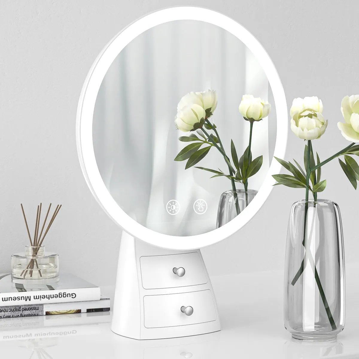 Vista 4 de Espejo De Tocador Con Luces/Joyero Led