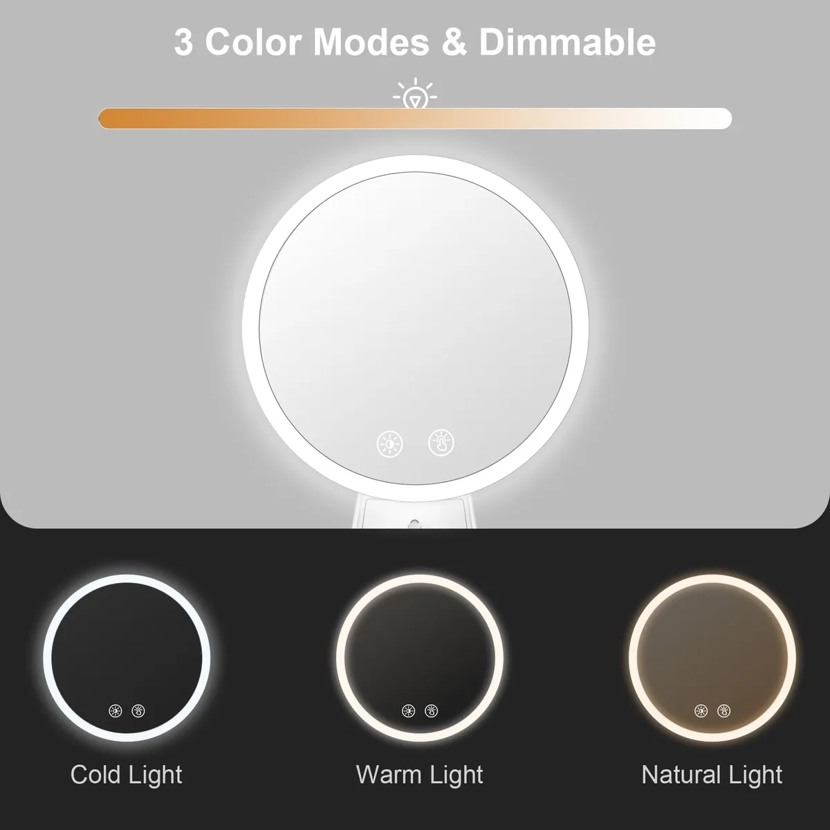 Vista 5 de Espejo De Tocador Con Luces/Joyero Led