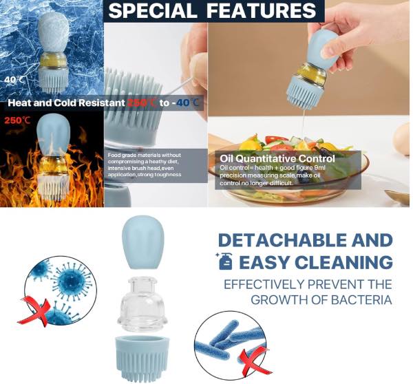 Miniatura 3 de Dispensador de aceite con cepillo