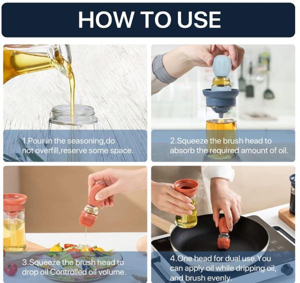 Miniatura 2 de Dispensador de aceite con cepillo