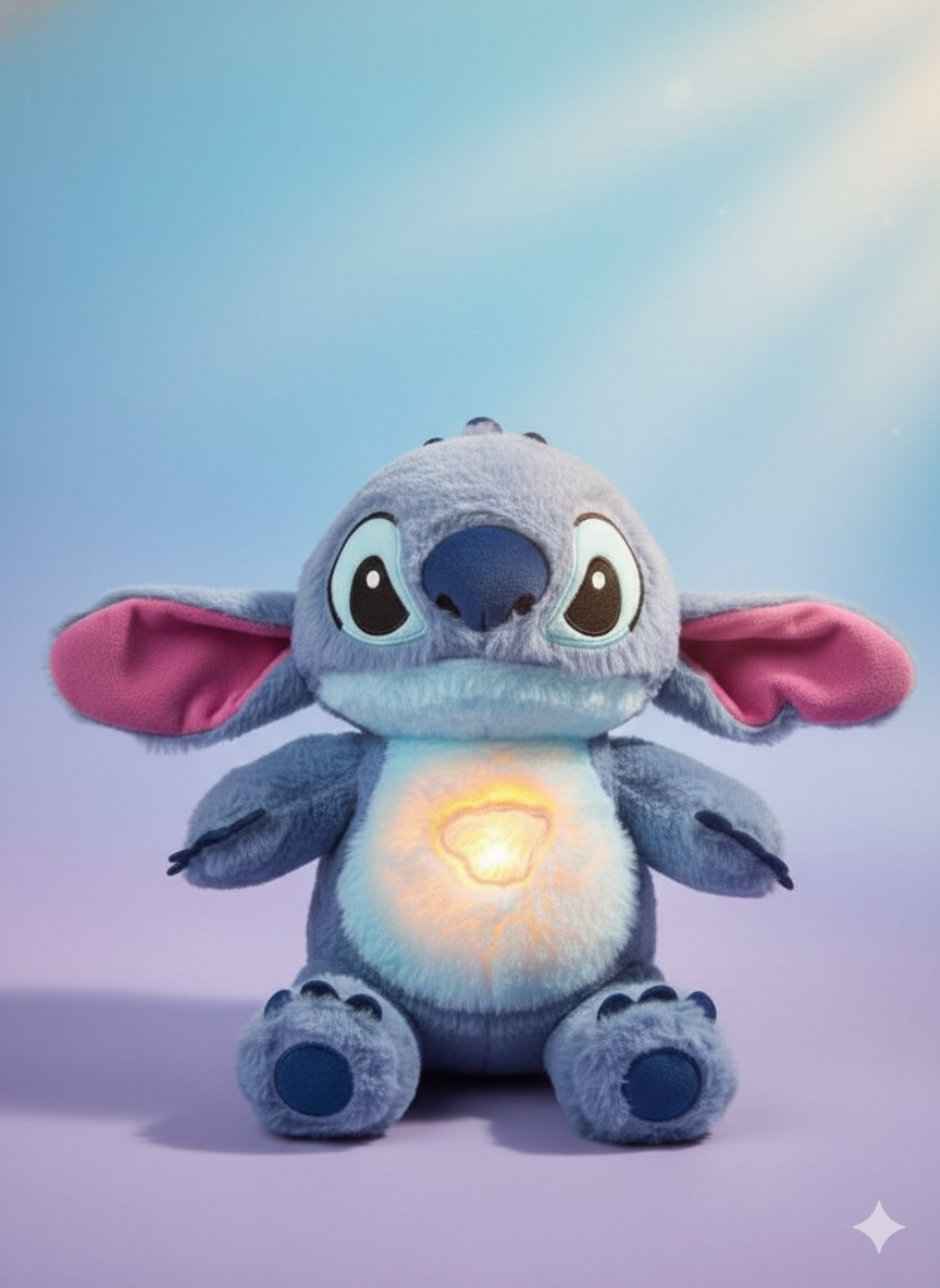 PELUCHE STITCH RESPIRA MUEVE OREJAS ELEC