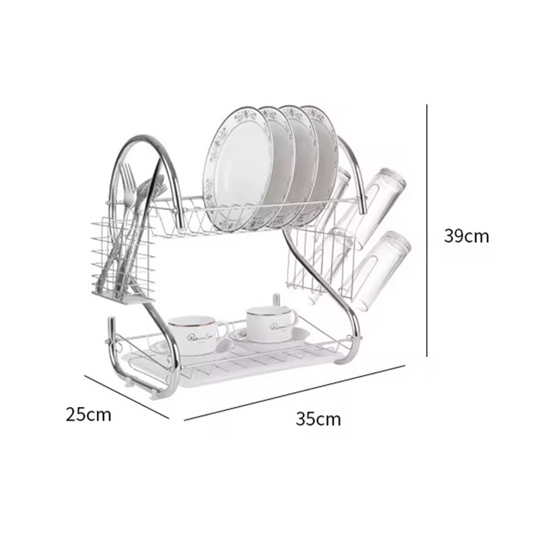 Miniatura 5 de Escurridor De Platos De 2 Niveles Acero