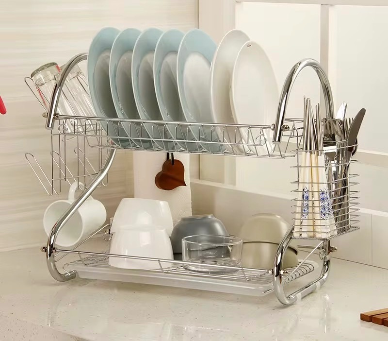 Miniatura 2 de Escurridor De Platos De 2 Niveles Acero