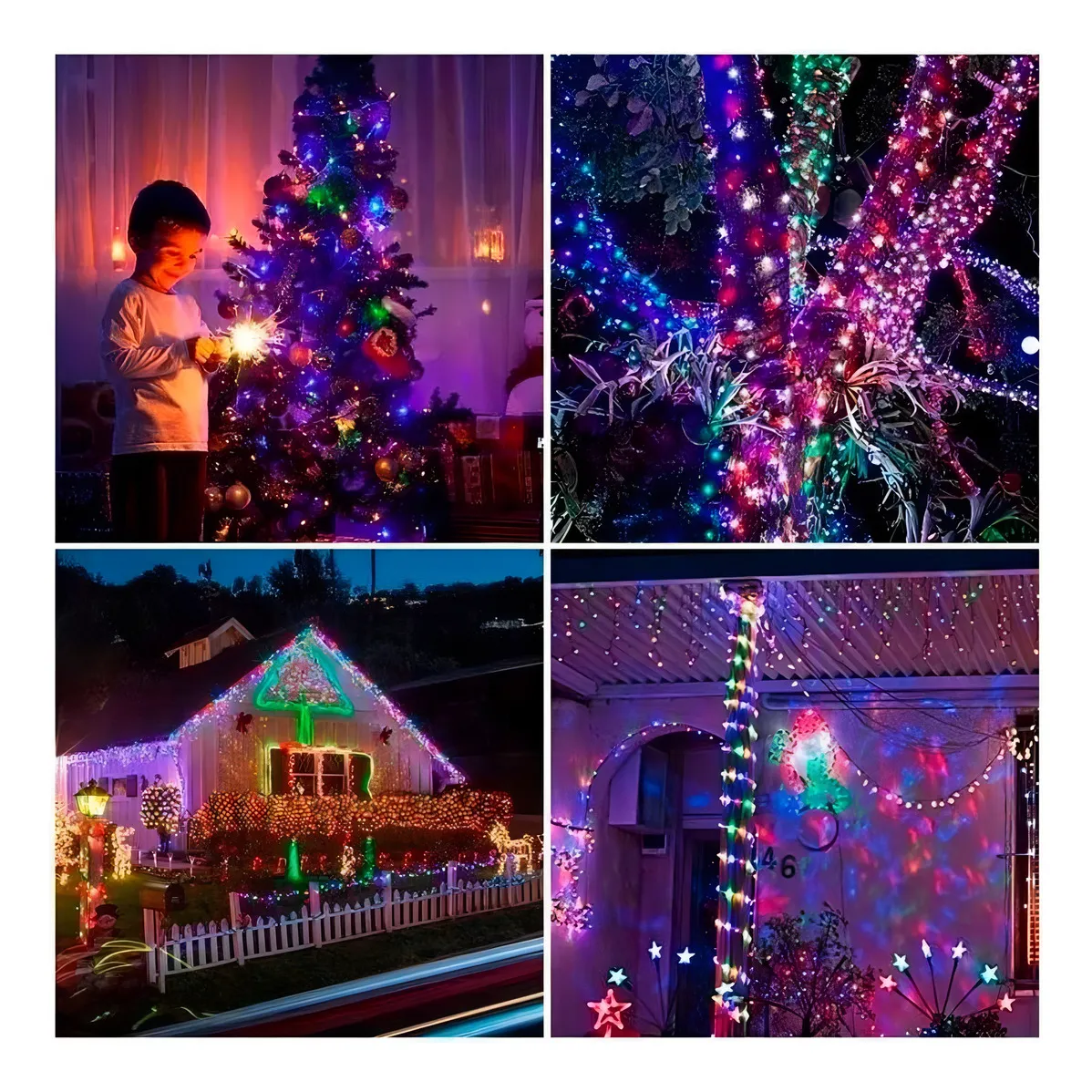 LUZ SOALR NAVIDEÑA 100 LUCES BOLSA