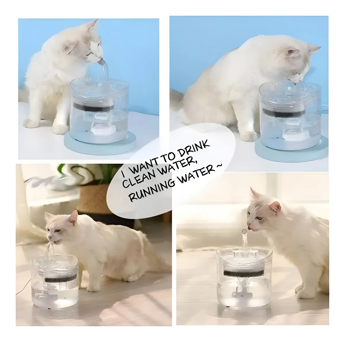 Fuente De Agua Para Mascotas Gatos Silen
