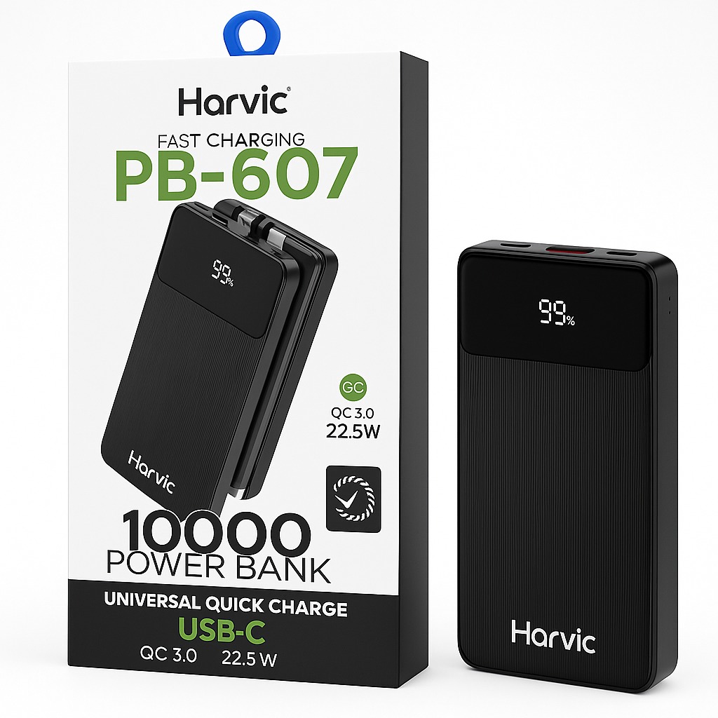 Miniatura 3 de Power Bank Harvic 10.000 mAh con Cables