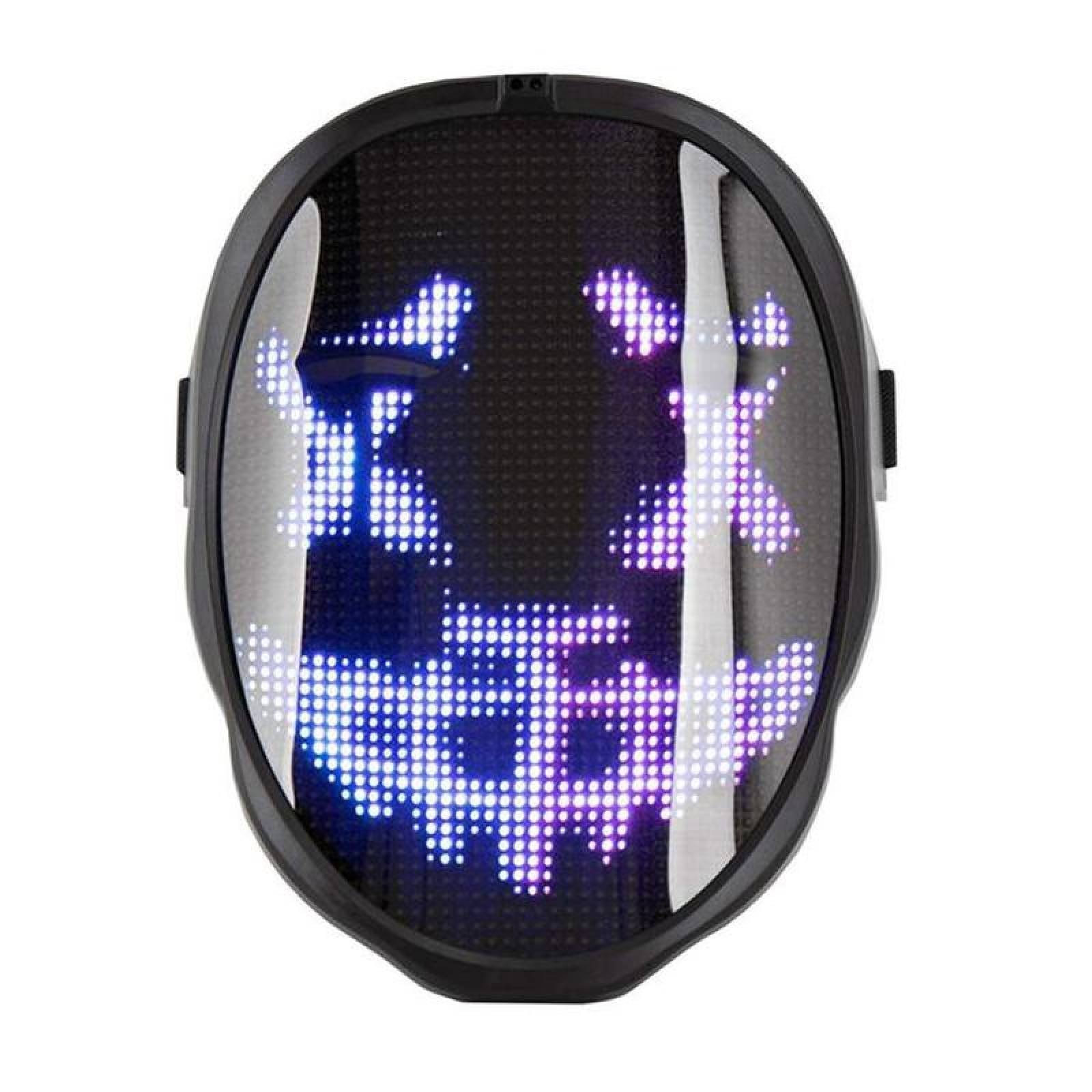 Máscara LED Iluminada Con Bluetooth RGB