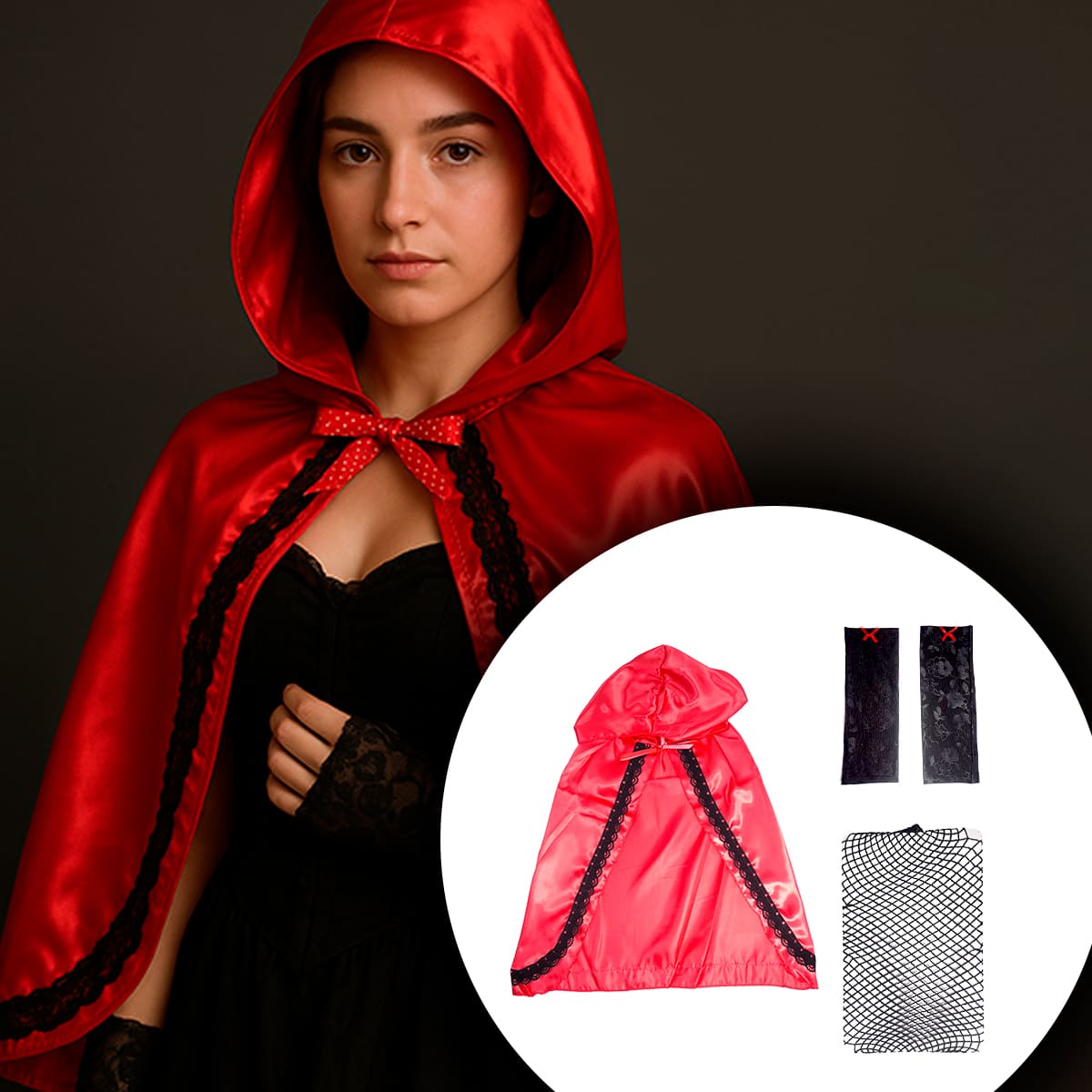 Miniatura 7 de Kit Caperucita Roja Disfraz SM23