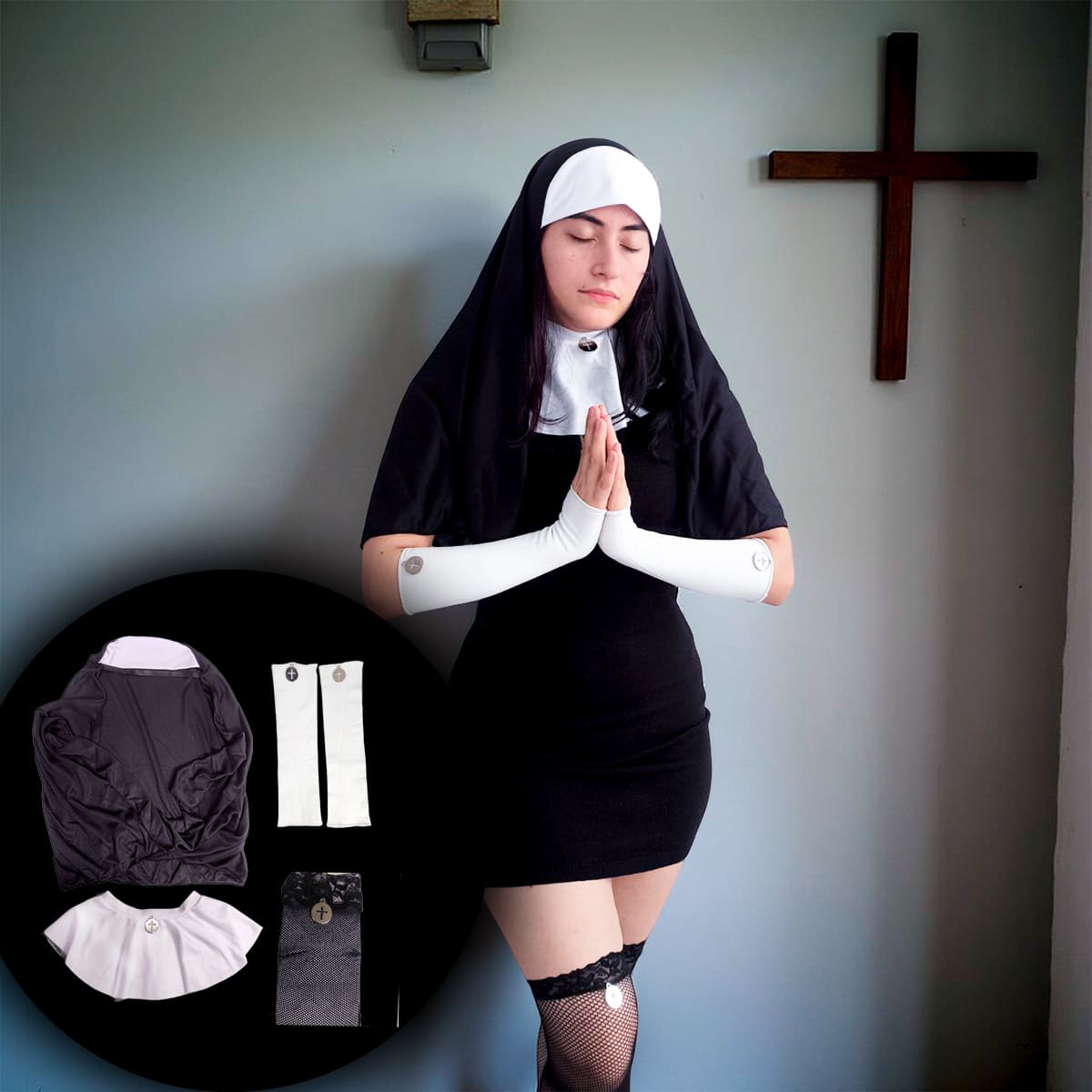 Miniatura 6 de Set Disfraz Monja TC000199